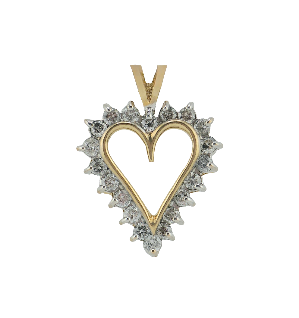 Diamond Heart 14kt