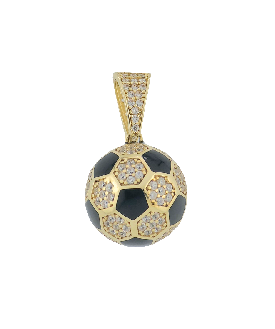 Football Pendant 14kt